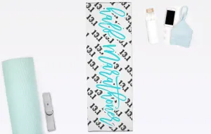 13.1 Half Marathoner Yoga Mat Towel - Yoga   Pilates Gift - Nonslip Yoga Towel
