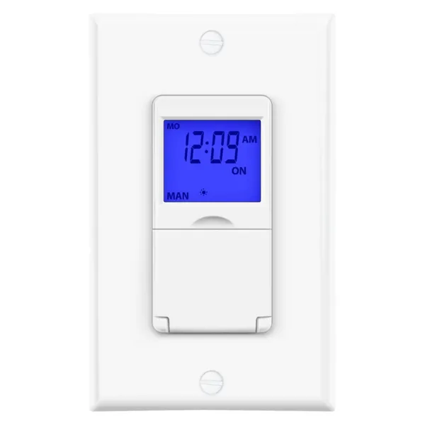 7 Day Programmable Astronomical in-Wall Timer Switch Neutral Wire Required Bn-link