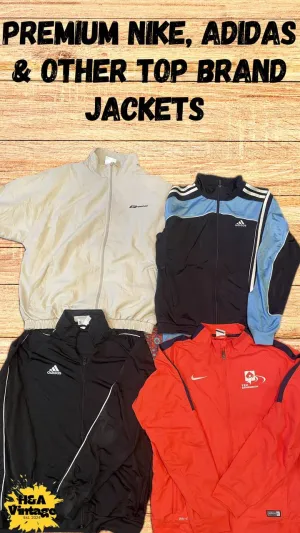 Adidas, Nike & Top Brands Jackets