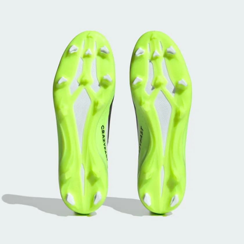 adidas X Crazyfast .3 FG Boots- White/Lemon