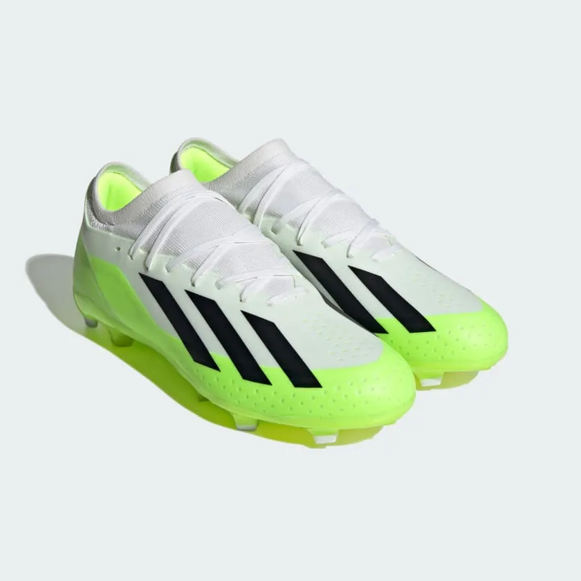 adidas X Crazyfast .3 FG Boots- White/Lemon