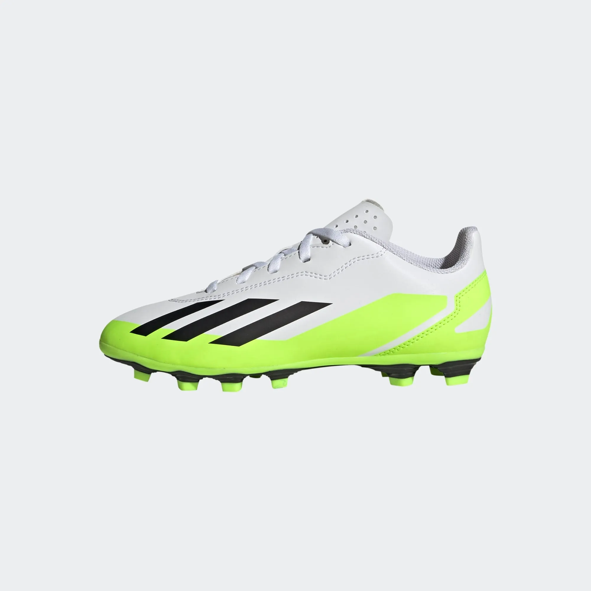 adidas X Crazyfast .4 FxG Boots- White/Lemon- JUNIOR