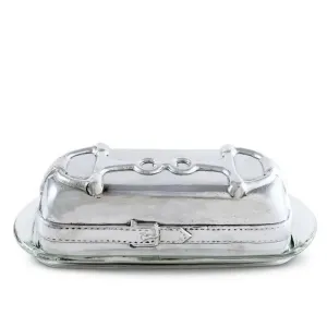 Arthur Court - Equestrian Butter Dish