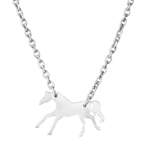 AWST Int'l Lila Galloping Horse Necklace