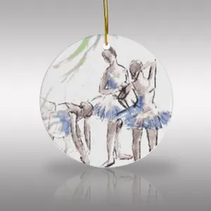 Ballet Dancers Ceramic Ornament