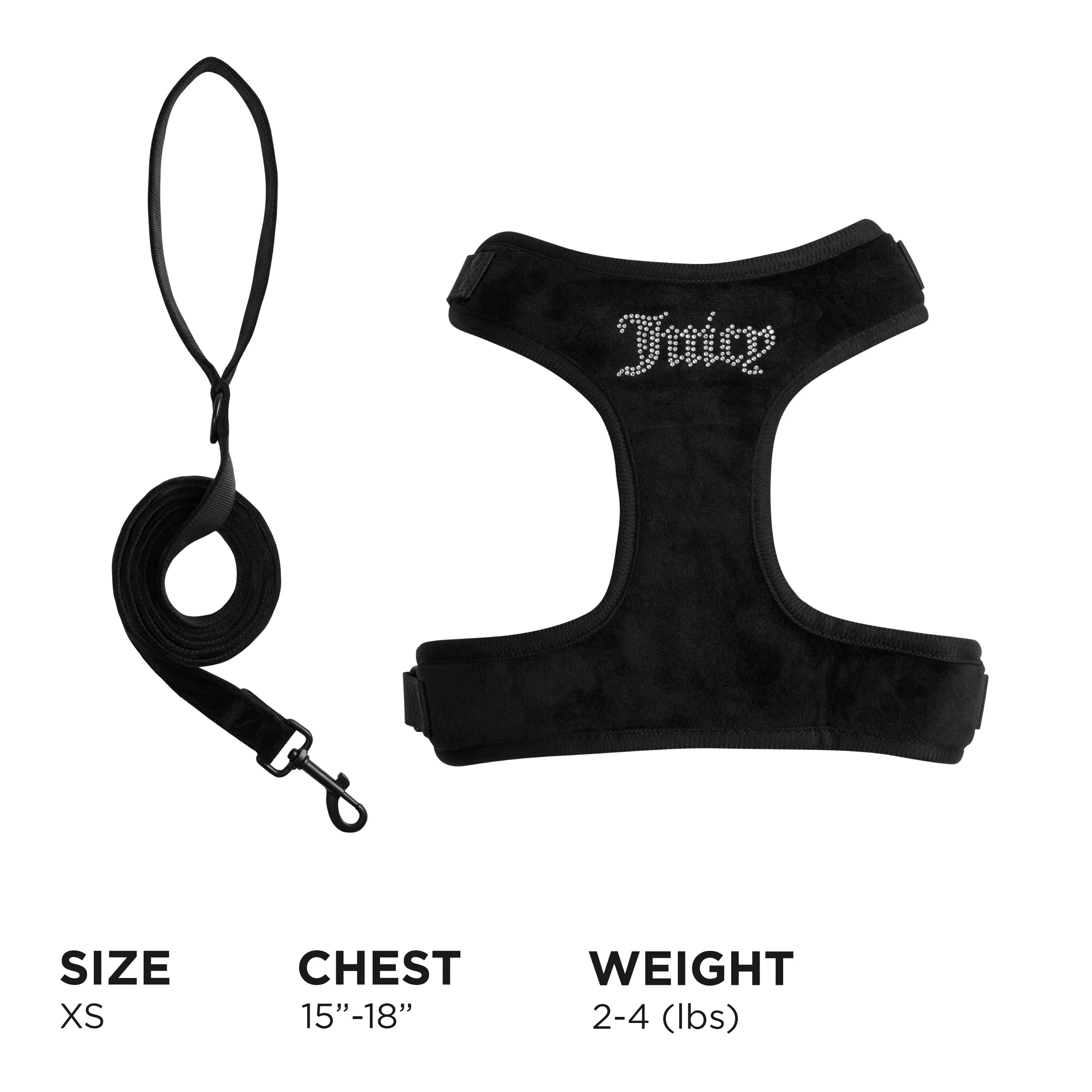 Bling Velour Pet Harness and Leash Set