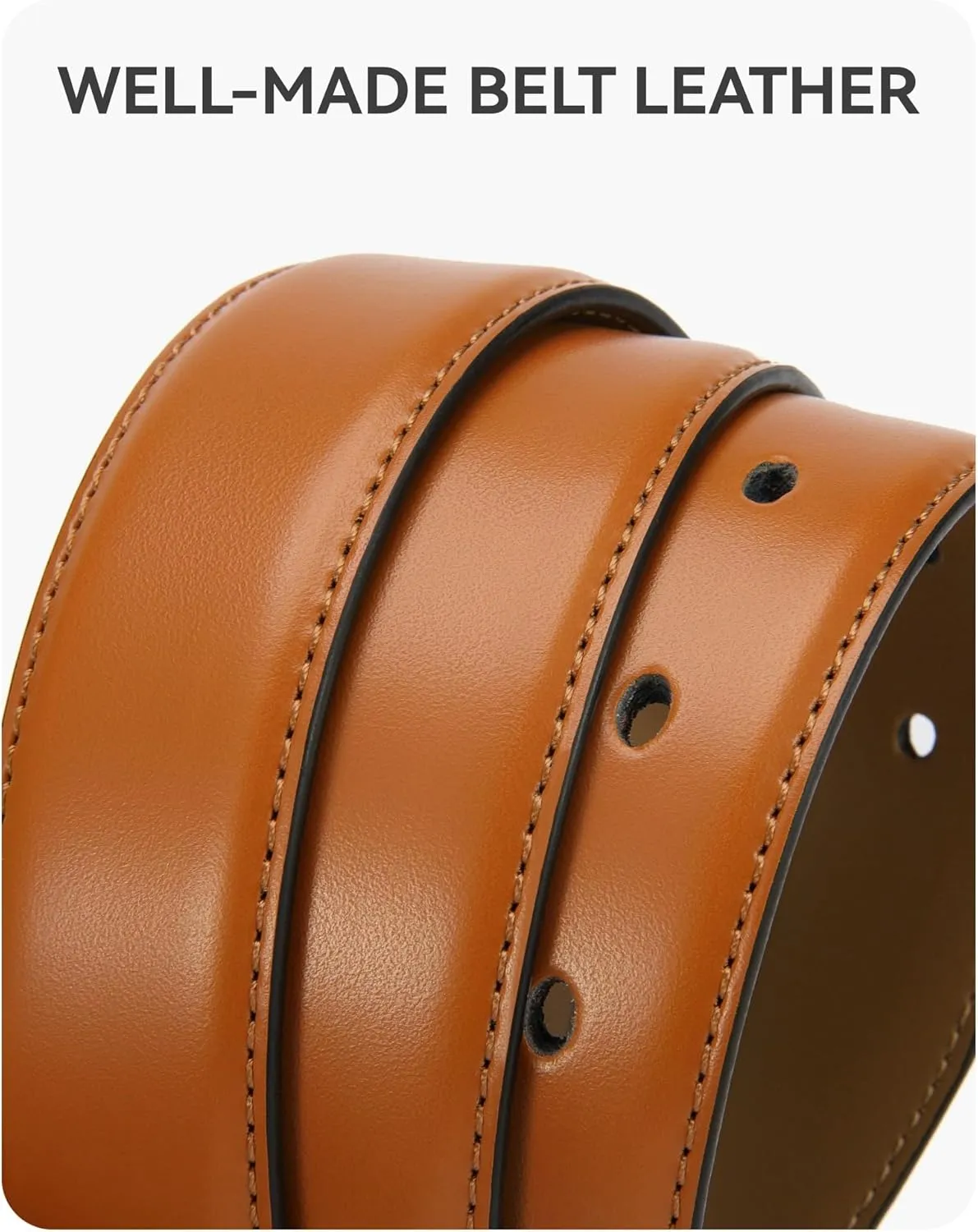 CHAOREN Boys Belt - 1 1/8" Leather Kids Belt for Dress - Perfect Companion to Youth Formal Outfit
