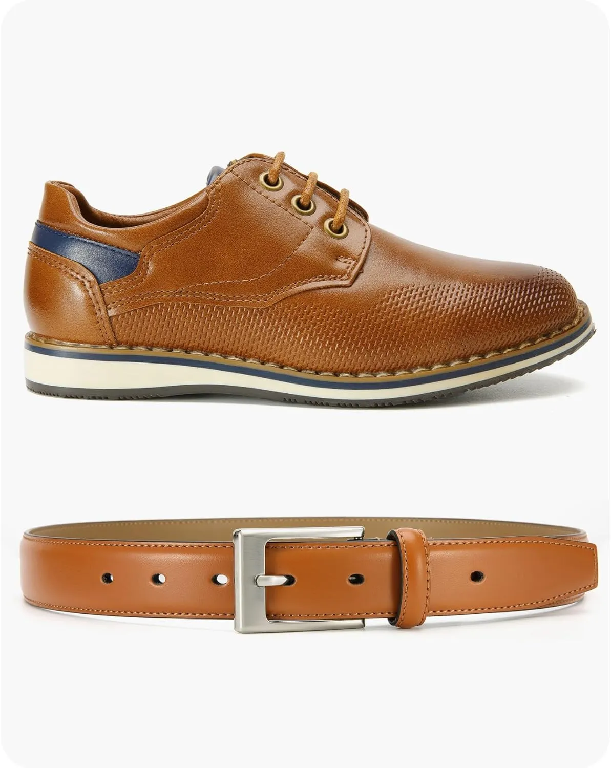 CHAOREN Boys Belt - 1 1/8" Leather Kids Belt for Dress - Perfect Companion to Youth Formal Outfit