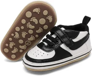 Clowora Unsex Baby Shoes Boys Girls Infant Sneakers Non-Slip Soft Rubber Sole Toddler Crib First Walker Lightweight Shoes