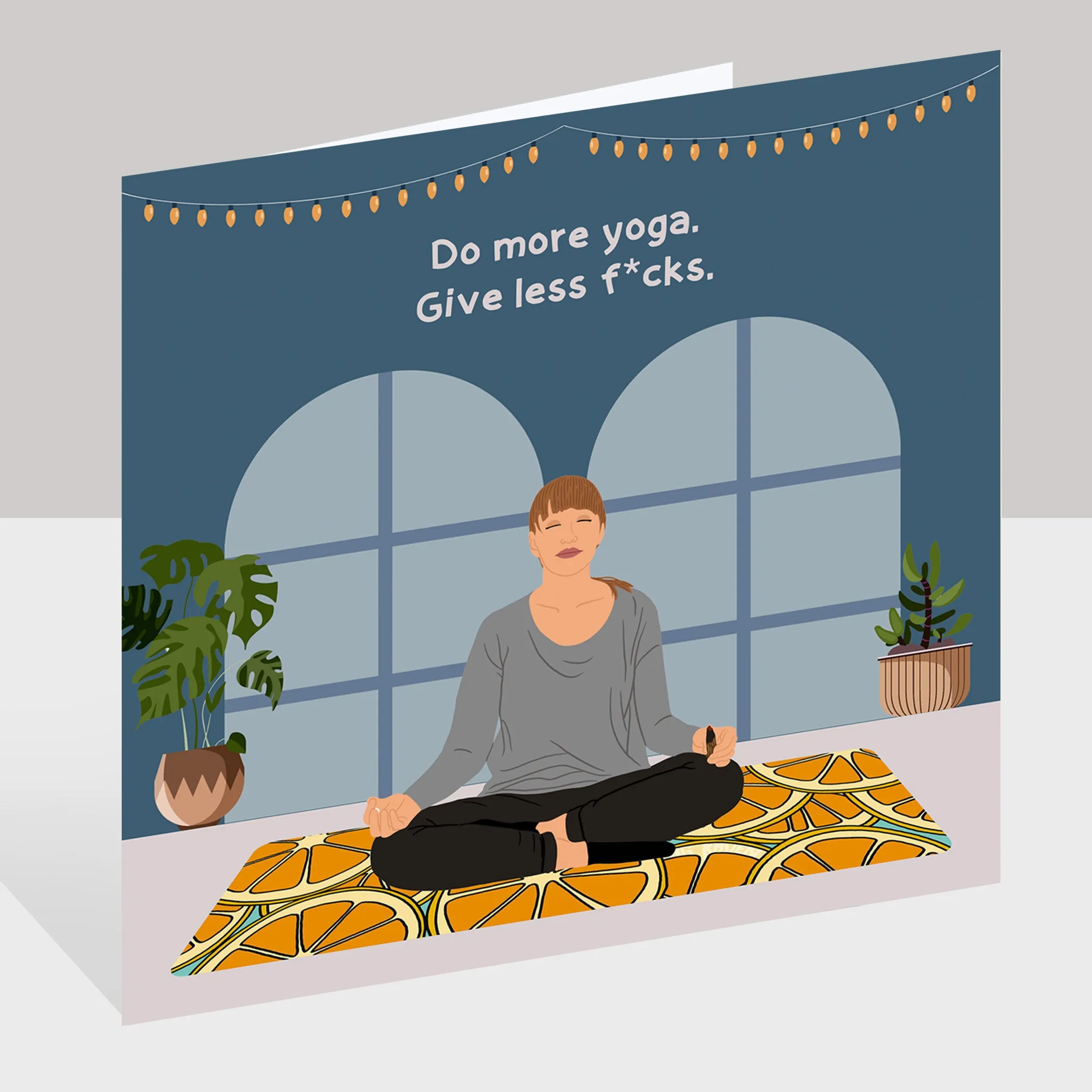 Do More Yoga Doodle Card