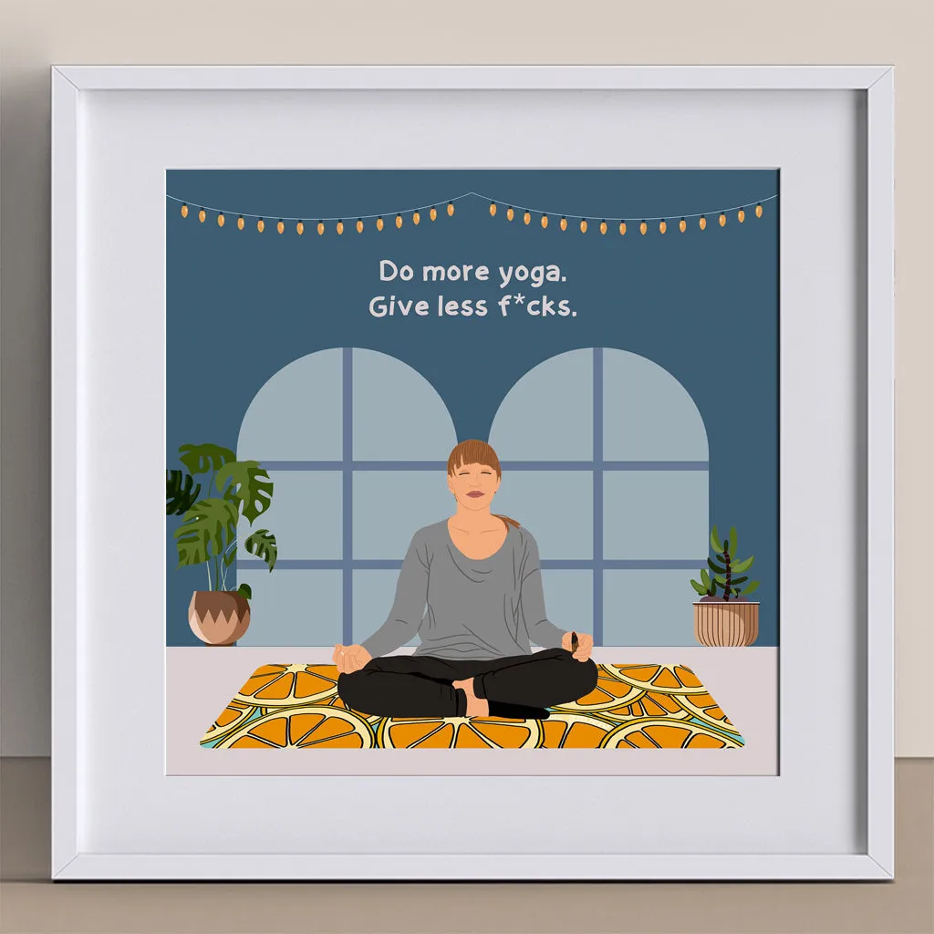 Do More Yoga Doodle Card