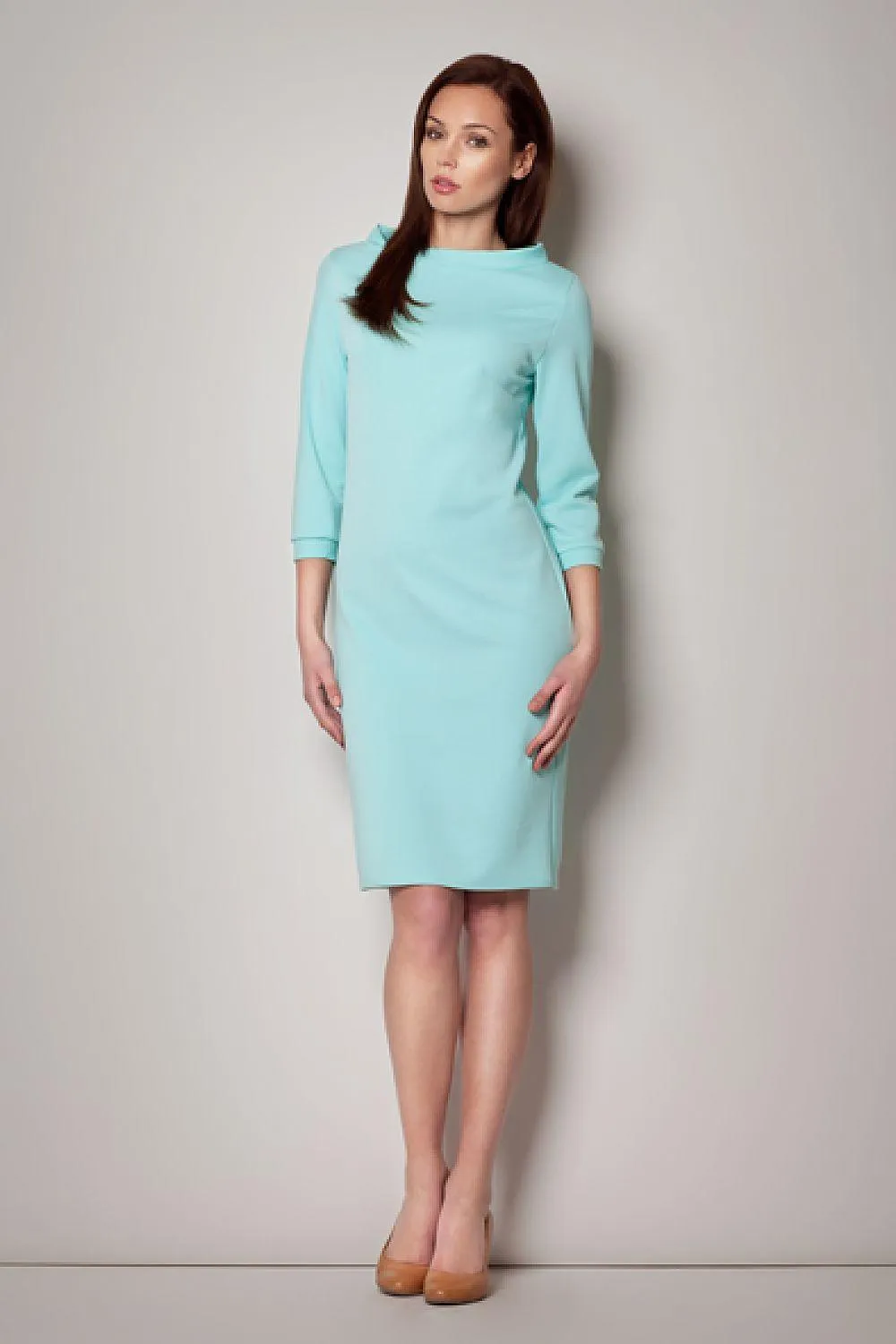 Elegant Boat Neck Daydress by Figl: Timeless Charm and Effortless Style