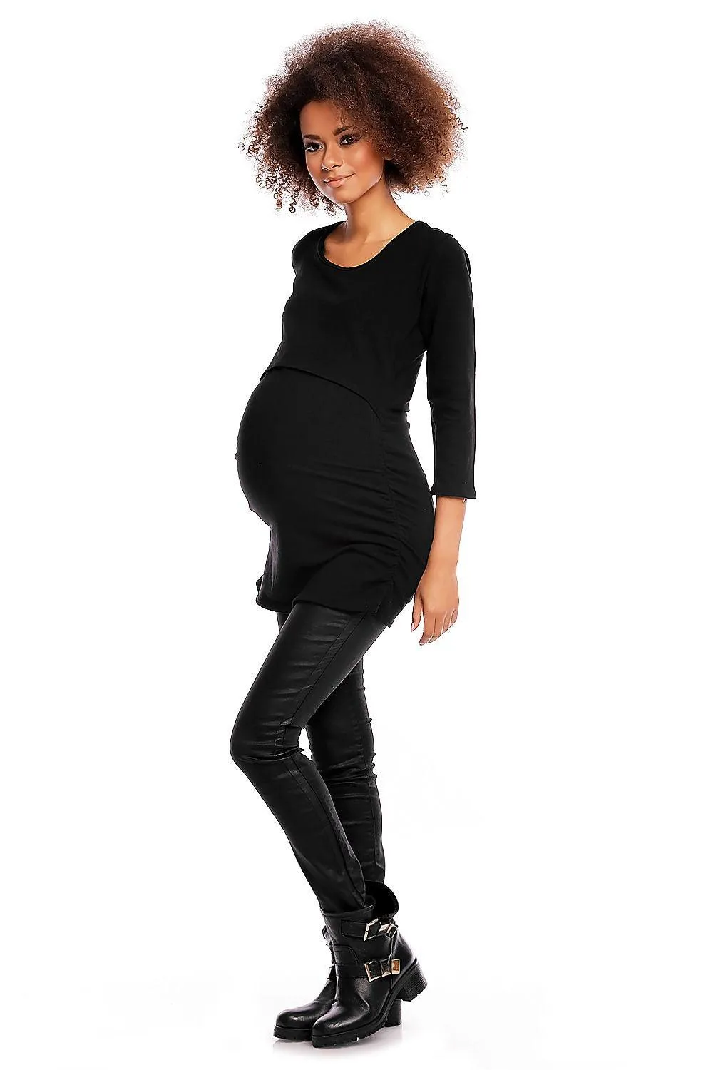 Elegant Cotton Maternity & Nursing Tunic - The Perfect Fusion of Style and Comfort for Moms