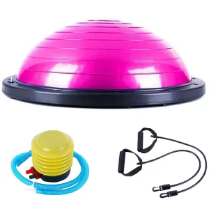 Explosion-proof Yoga Ball Sport Fitness Ball Balance Ball , Diameter: 60cm(Pink)