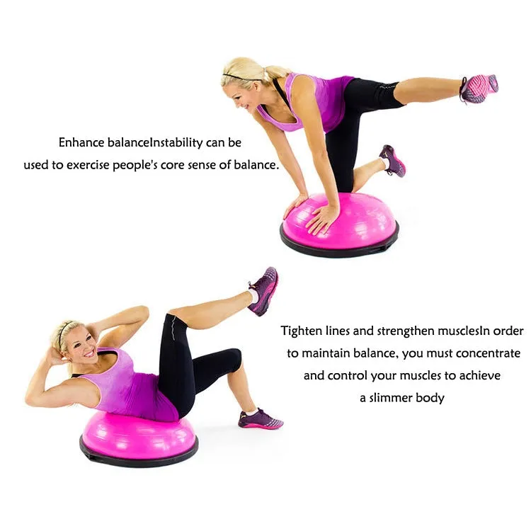 Explosion-proof Yoga Ball Sport Fitness Ball Balance Ball , Diameter: 60cm(Pink)