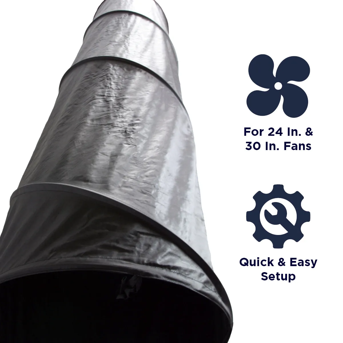 Flexible Duct for 24 In. and 30 In. Drum Fans