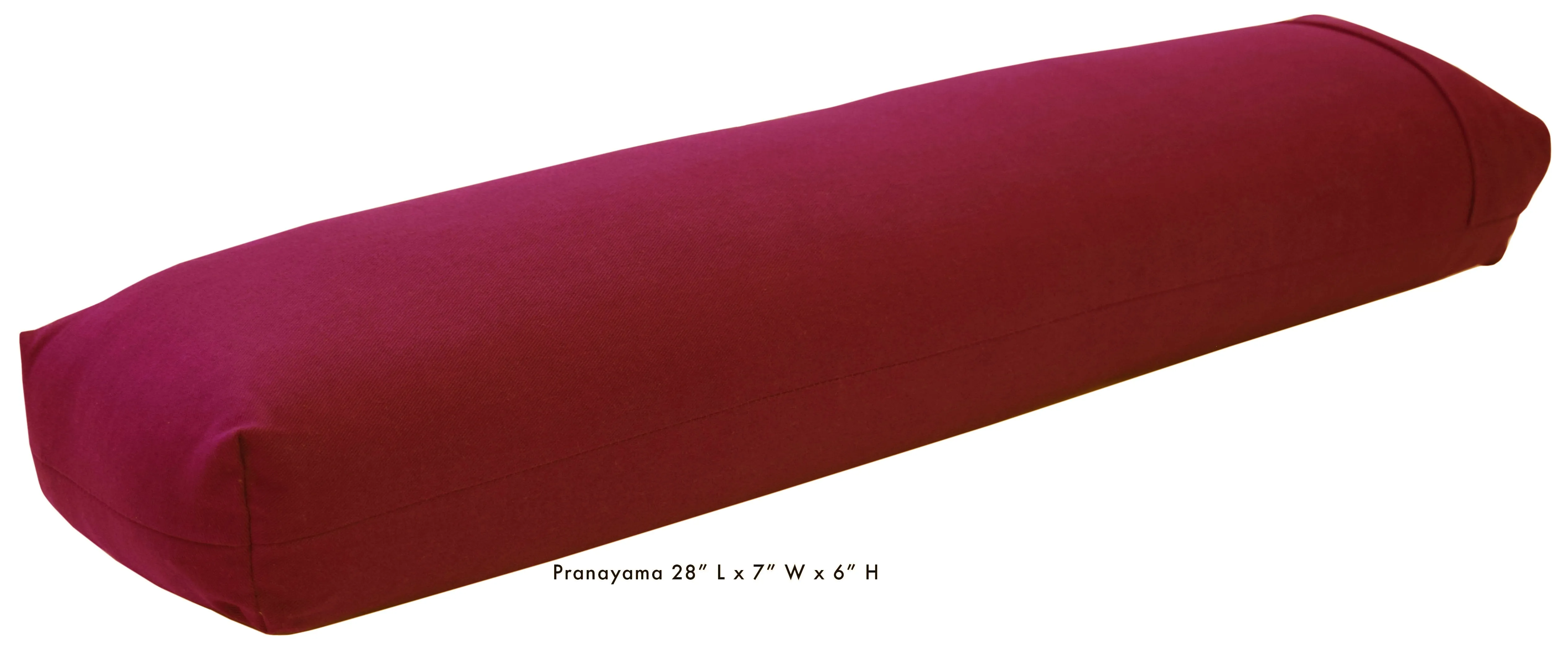 Hemp Yoga Bolster Rectangle Round Pranayama - Professional Studio Quality