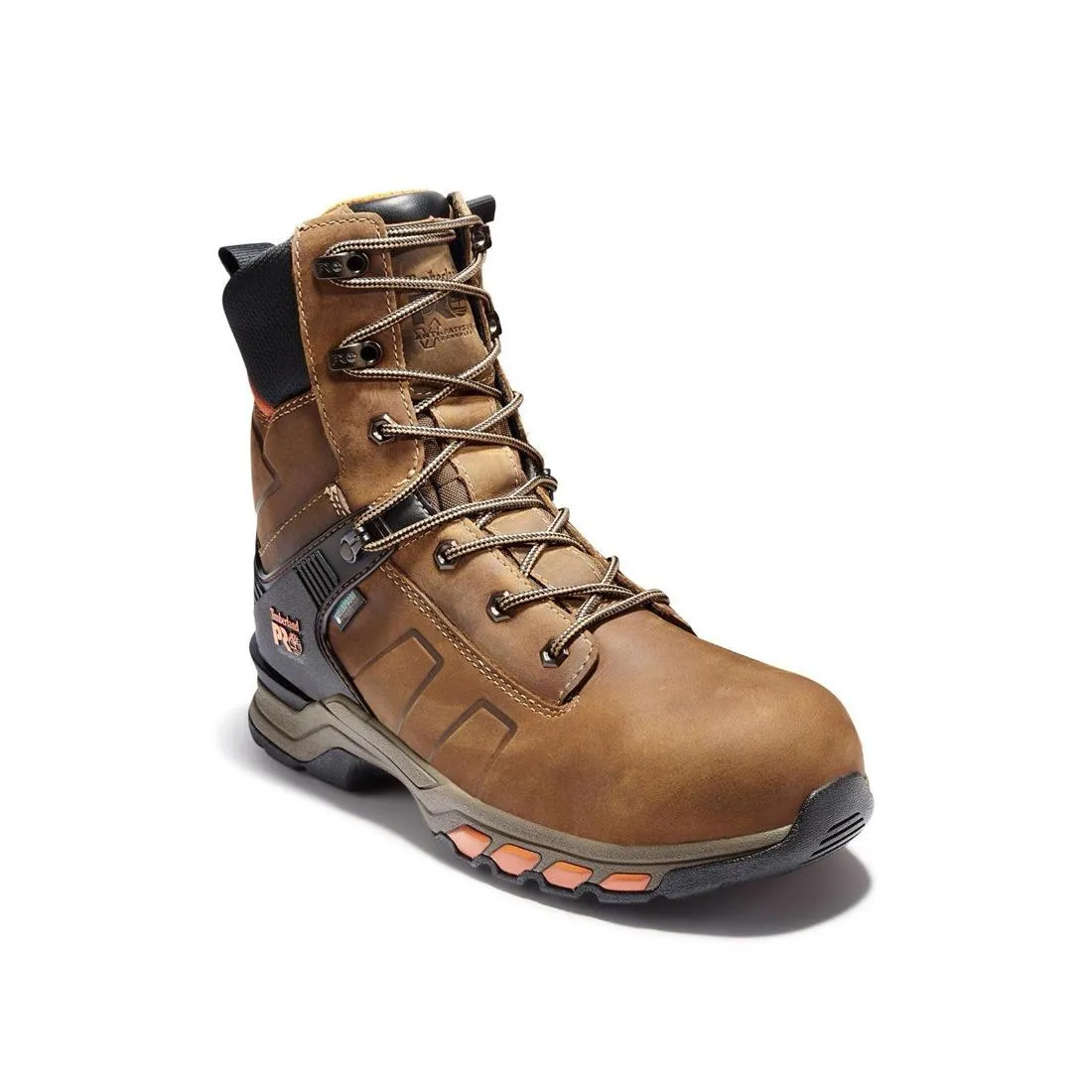 Hypercharge 8 Inch Composite-Toe Waterproof Work Boot Brown