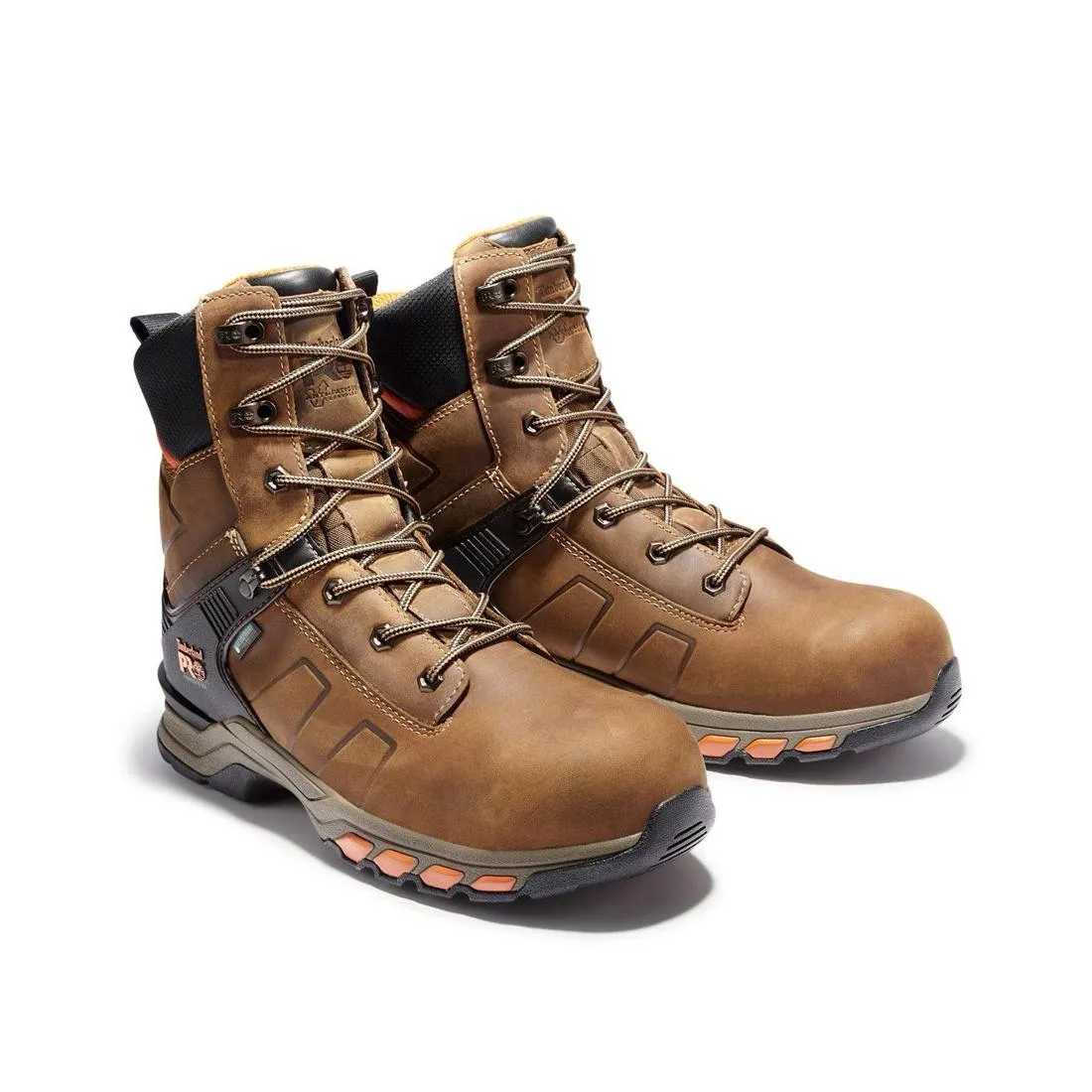 Hypercharge 8 Inch Composite-Toe Waterproof Work Boot Brown