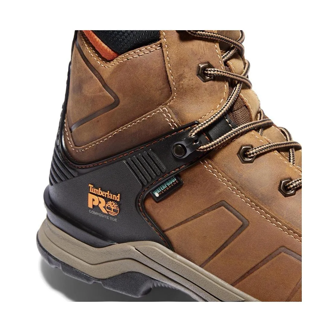 Hypercharge 8 Inch Composite-Toe Waterproof Work Boot Brown