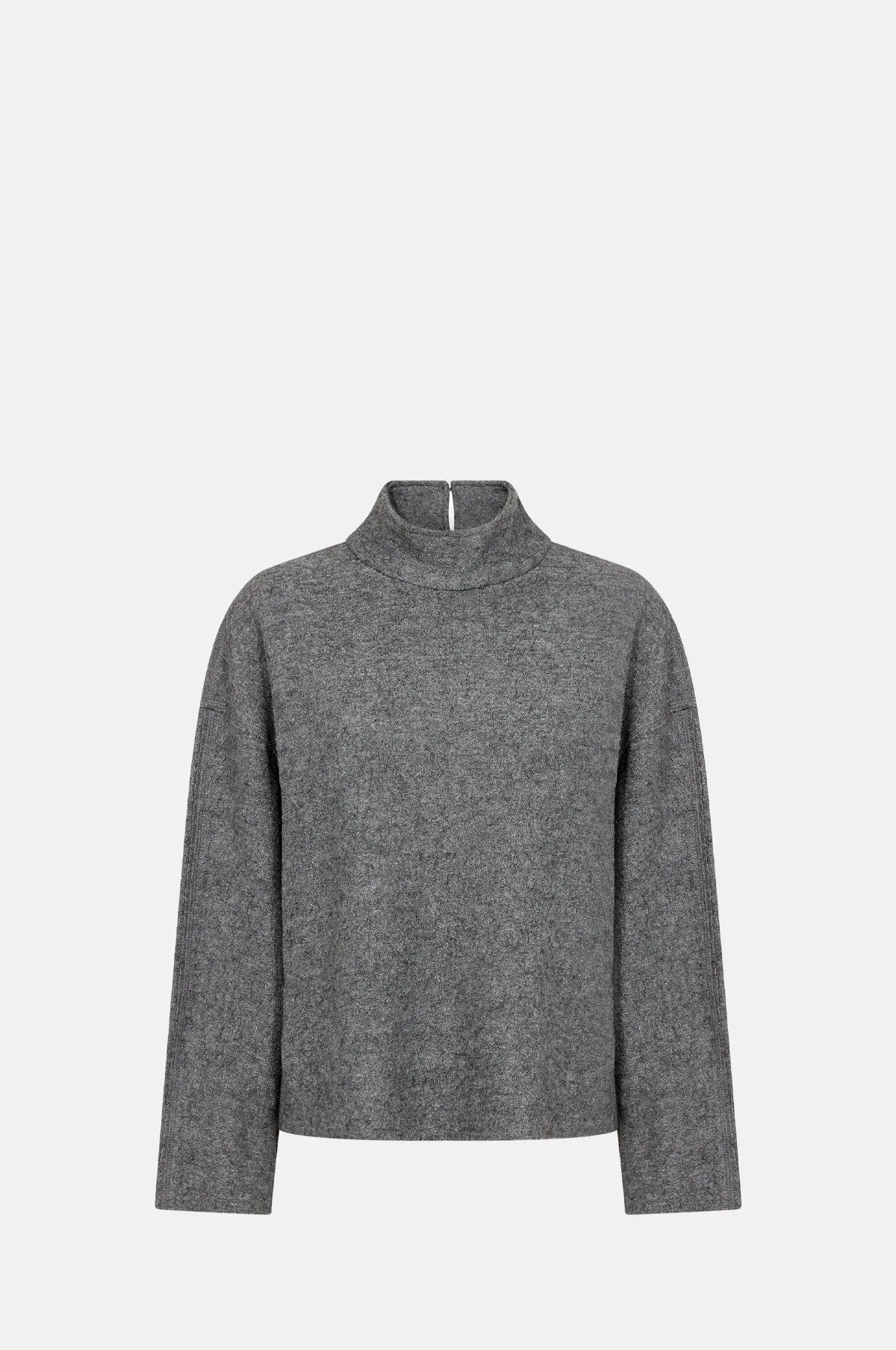 Icon Blouse Dark Grey Melange