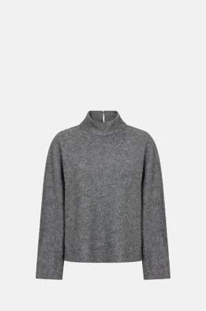 Icon Blouse Dark Grey Melange
