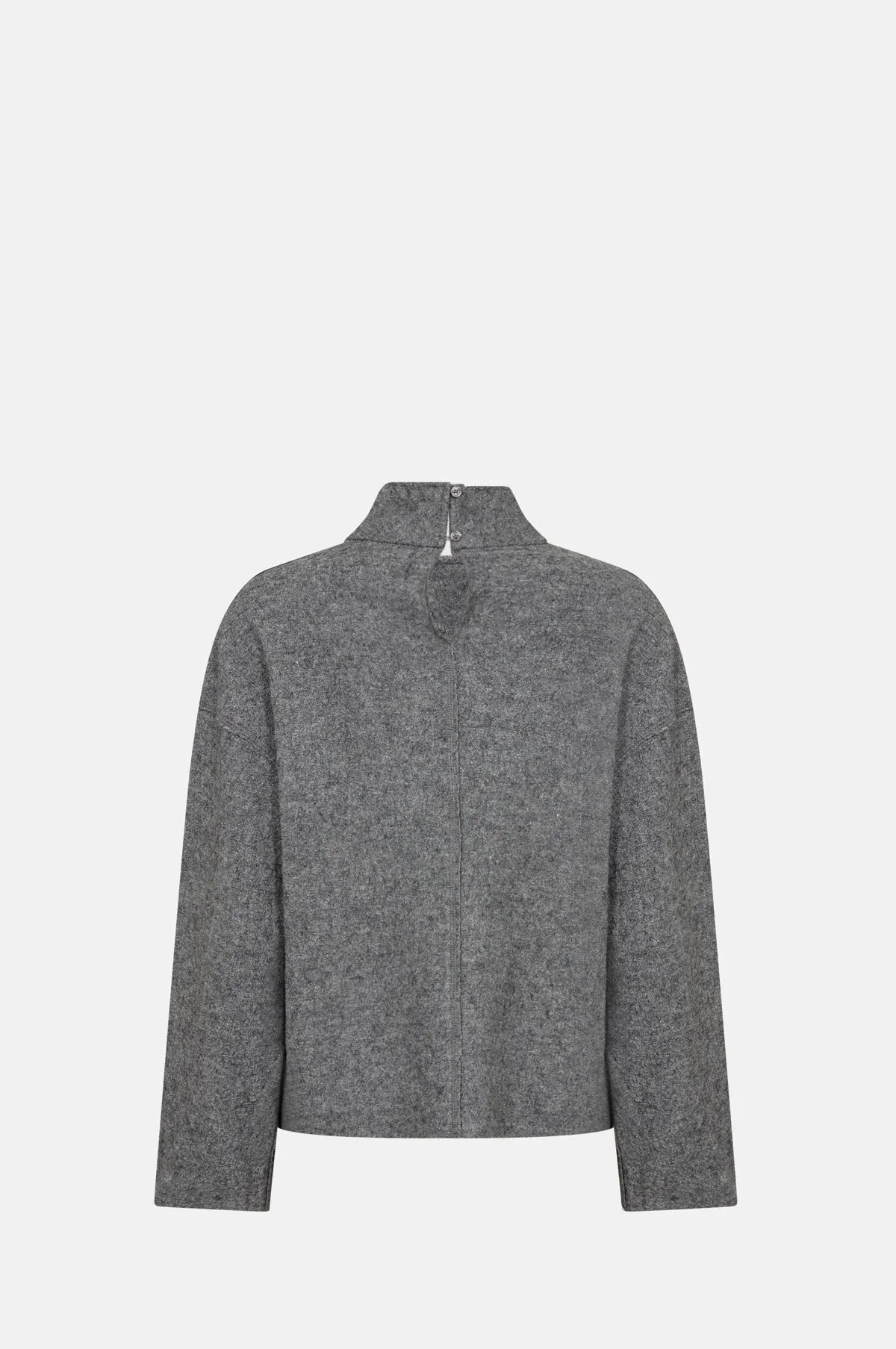 Icon Blouse Dark Grey Melange