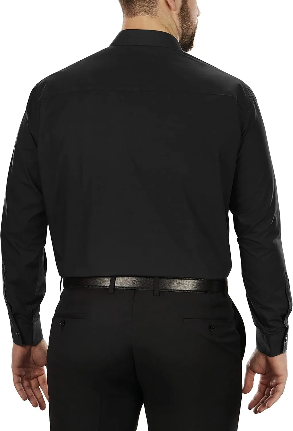 Kenneth Cole Unlisted Men's Big and Tall Solid Dress Shirt - Amazon Exclusive