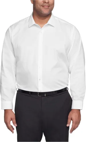 Kenneth Cole Unlisted Men's Big and Tall Solid Dress Shirt - Amazon Exclusive