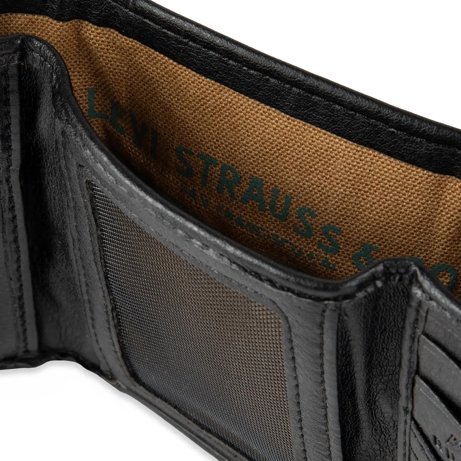 Levi's Men's Trifold Wallet-Sleek and Slim Includes Id Window and Credit Card Holder