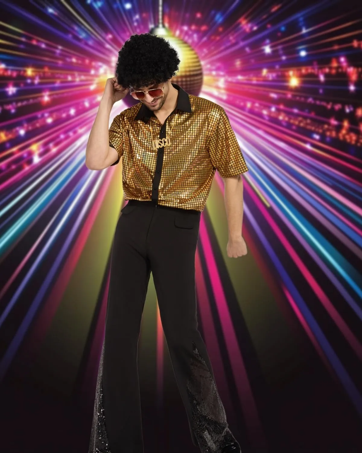 Mens 70's Disco Outfit Retro 70s Mens Costume for Adults Perfect 70's Theme Clothes for Parties