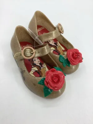 Mini Melissa Child Size 5 Toddler Gold Dress Shoes