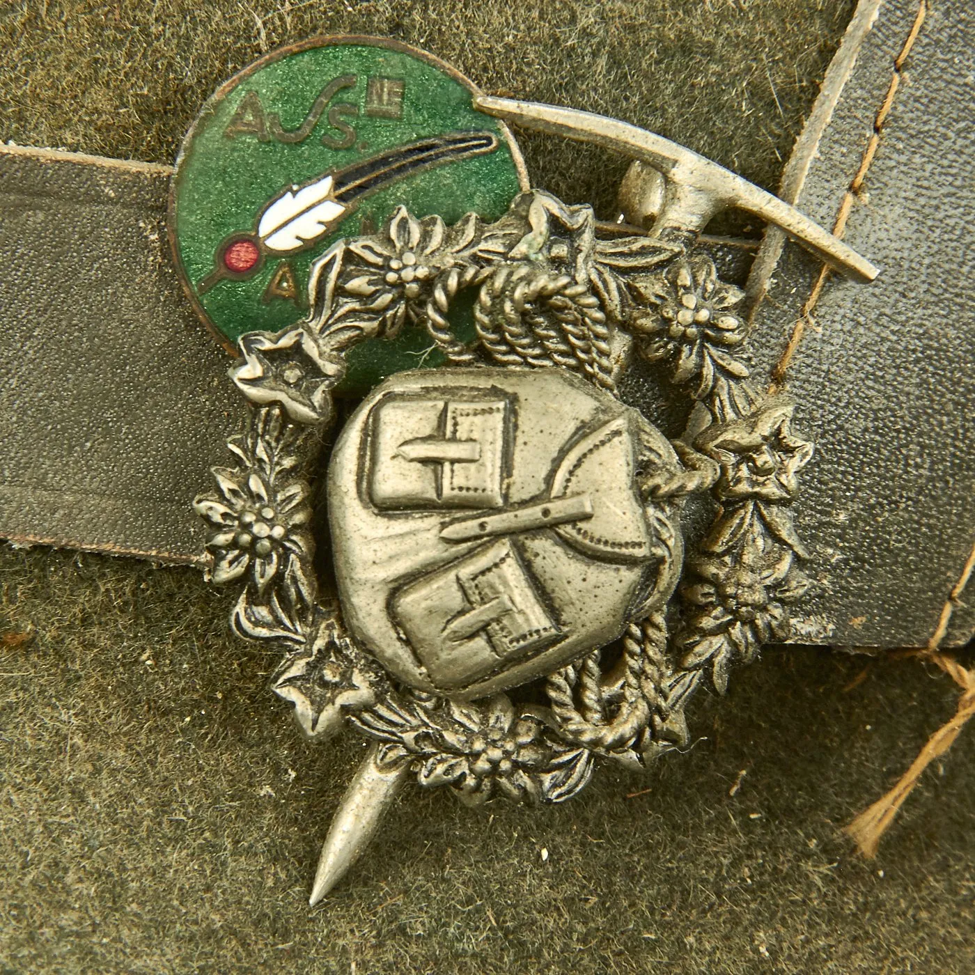 Original WWII Royal Italian Army Alpine Division Alpini Cap