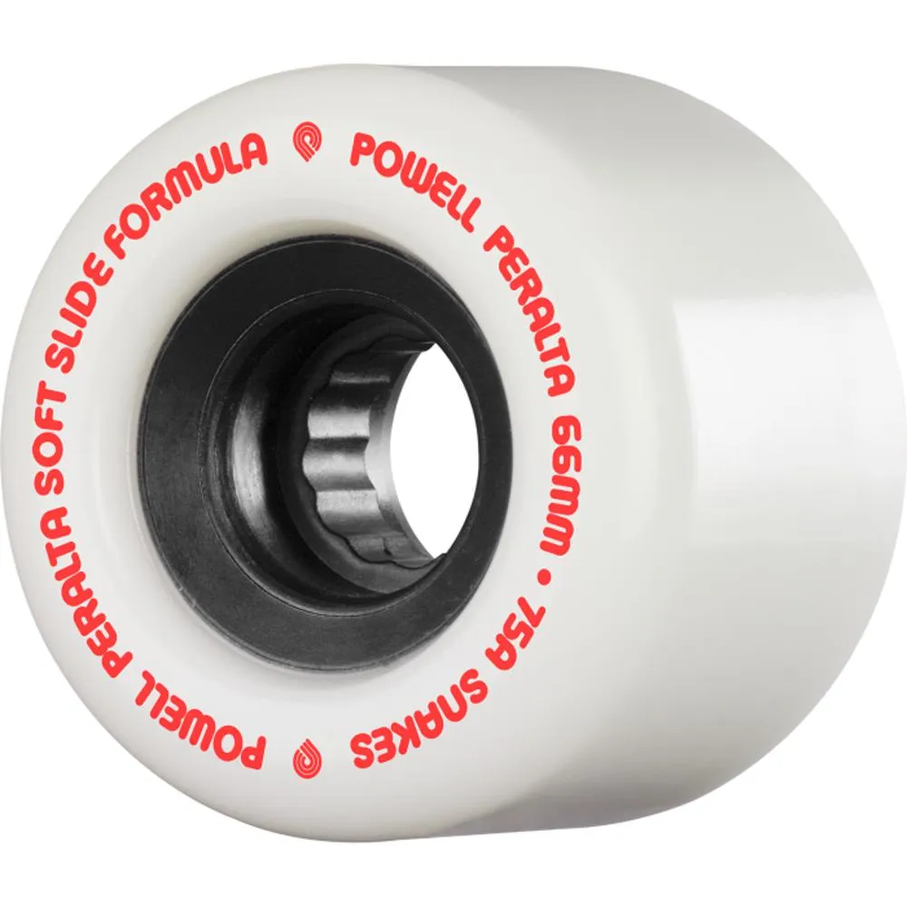 Powell Peralta Snakes 66 mm 75A White/Black Skateboard Wheels