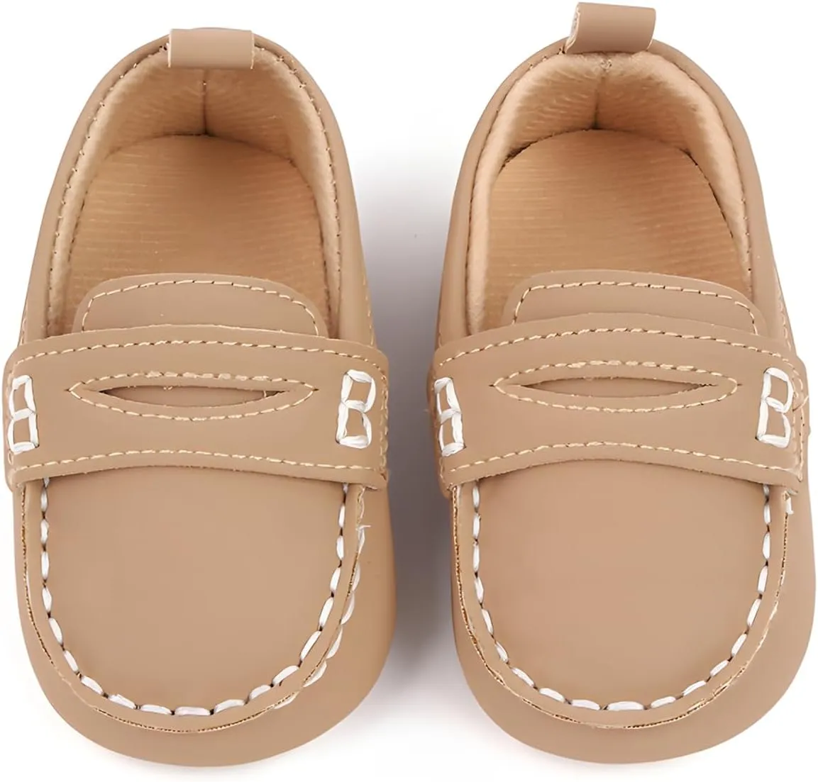 QIETION Baby Boys Girls Oxford Shoes PU Leather Soft Sole Sneakers Anti-Slip Toddler Ankle Boots Infant Walking Shoes