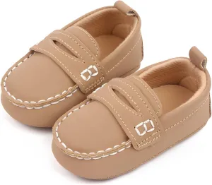 QIETION Baby Boys Girls Oxford Shoes PU Leather Soft Sole Sneakers Anti-Slip Toddler Ankle Boots Infant Walking Shoes