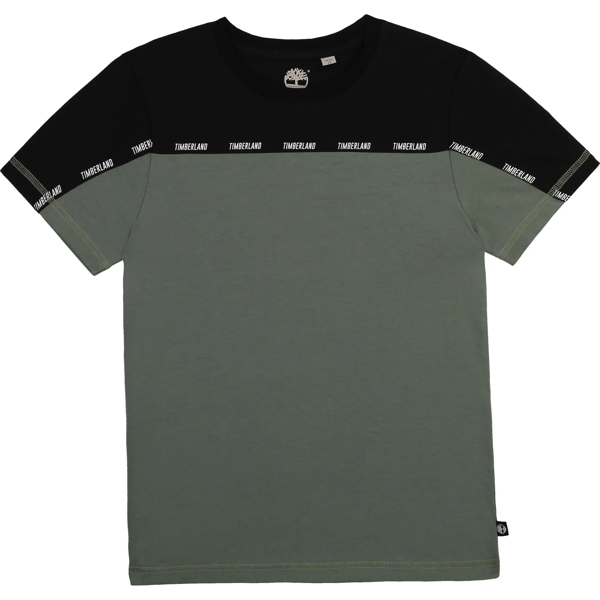 SS21 Timberland Boys Black & Khaki T-Shirt