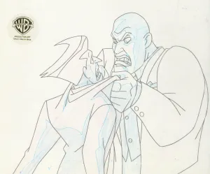Superman the Animated Series Original Production Drawing: Joker and Lex Luther