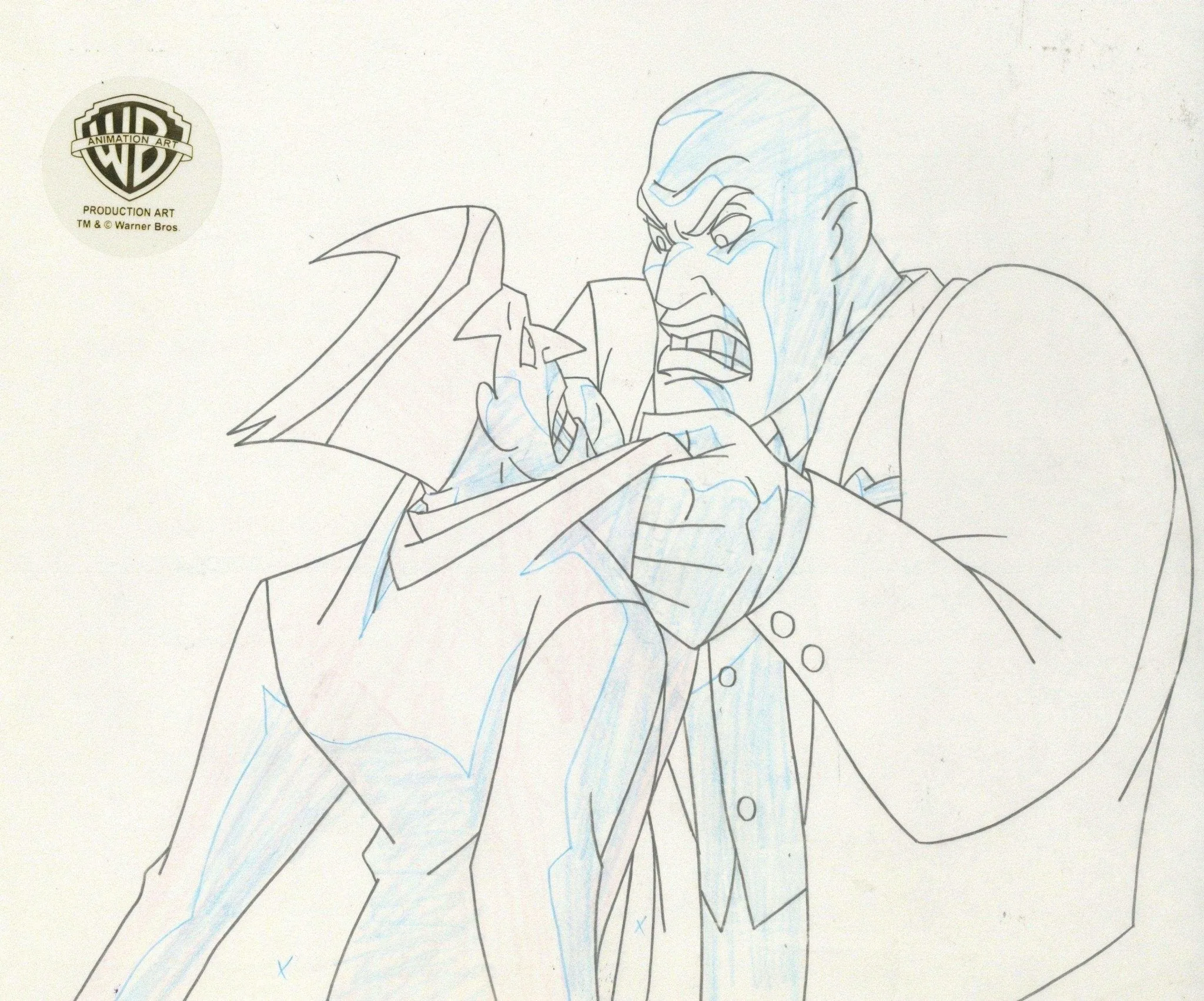 Superman the Animated Series Original Production Drawing: Joker and Lex Luther