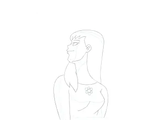 Superman the Animated Series Original Production Drawing: Lana Lang