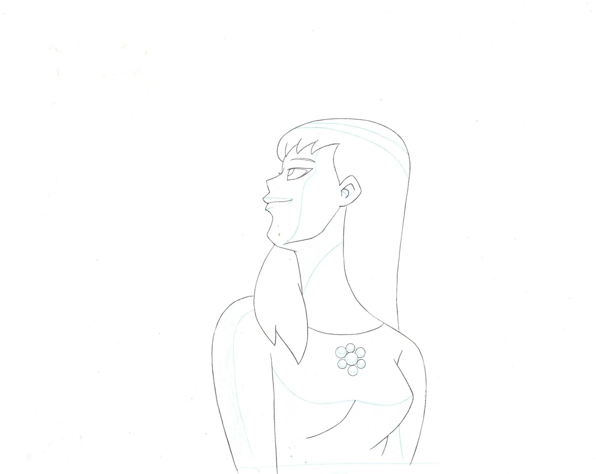Superman the Animated Series Original Production Drawing: Lana Lang