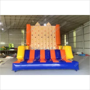 Tarpaulin PVC Multicolor Inflatable Climbing Rock Mountain Slide Sports Games Huge Inflatable Kids Climb Wall