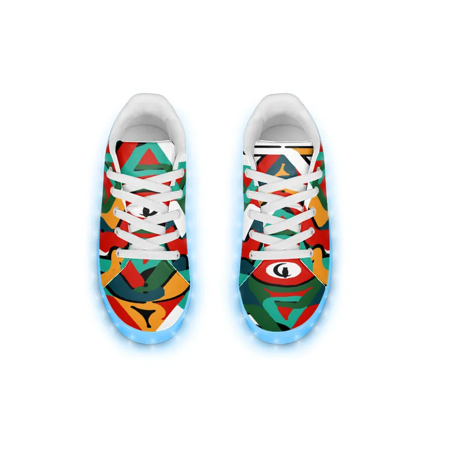 Tembe Art Maroons LED Trainers