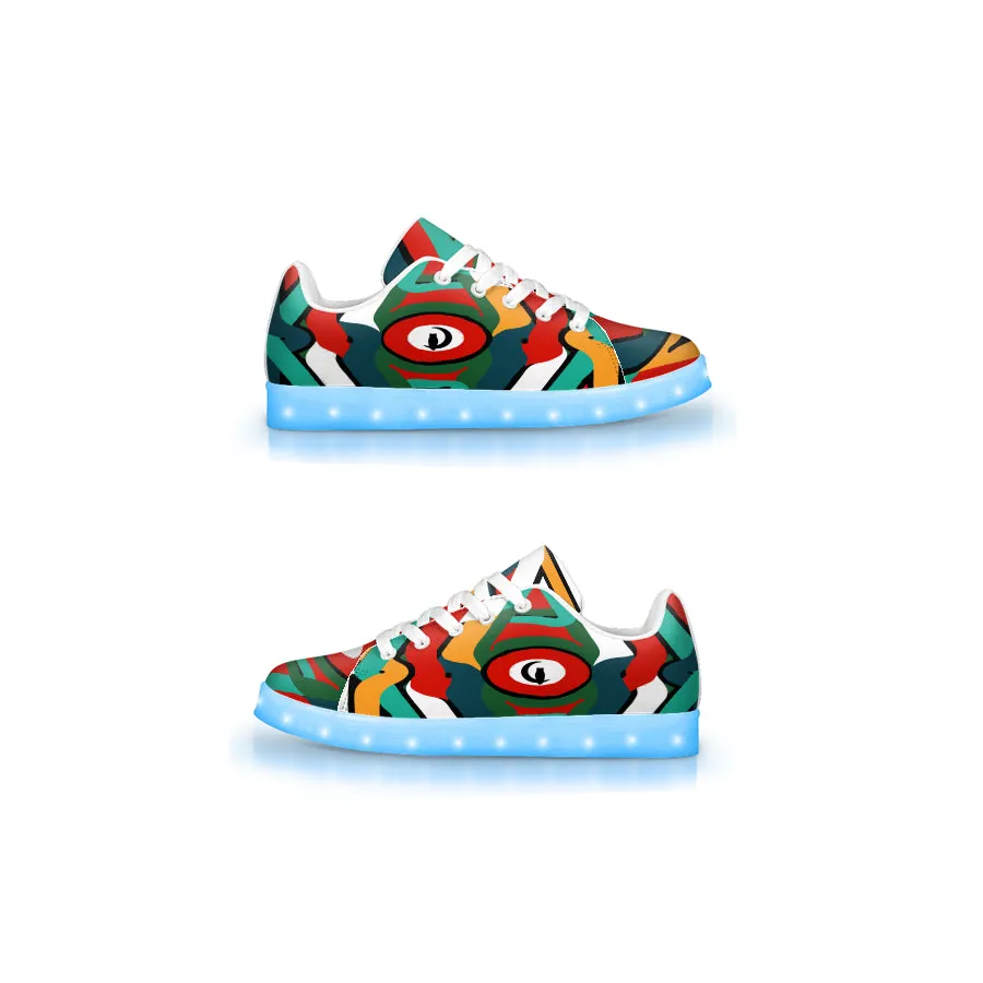 Tembe Art Maroons LED Trainers