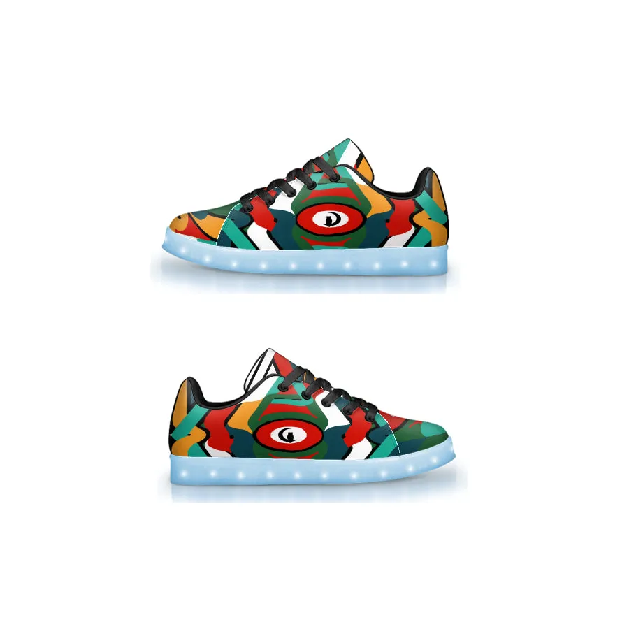 Tembe Art Maroons LED Trainers