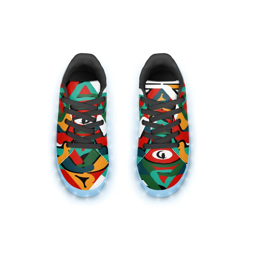 Tembe Art Maroons LED Trainers