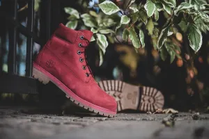 Timberland 6IN  WATERPROOF BOOT Junior’s - BURGUNDY NUBUCK