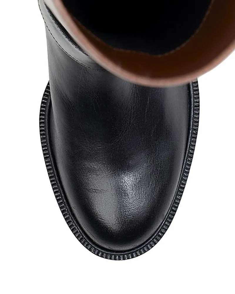 Vince Camuto AMANYIR2 WIDE CALF BLACK/COCOA ZEBULE