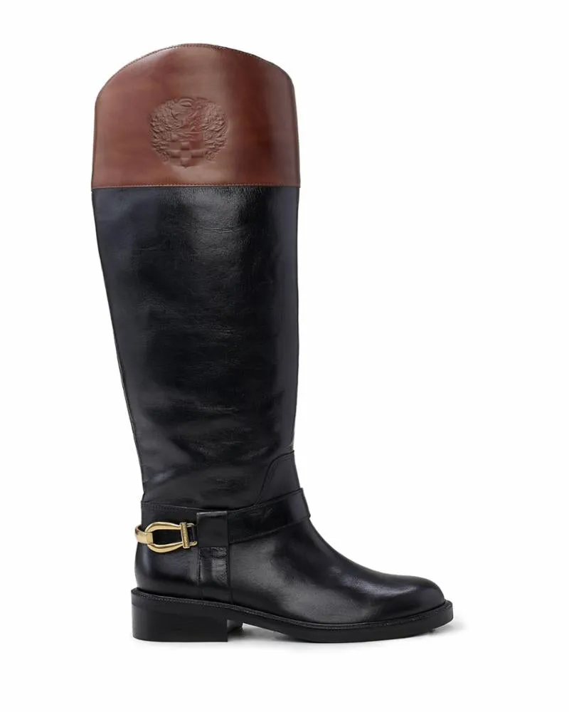 Vince Camuto AMANYIR2 WIDE CALF BLACK/COCOA ZEBULE
