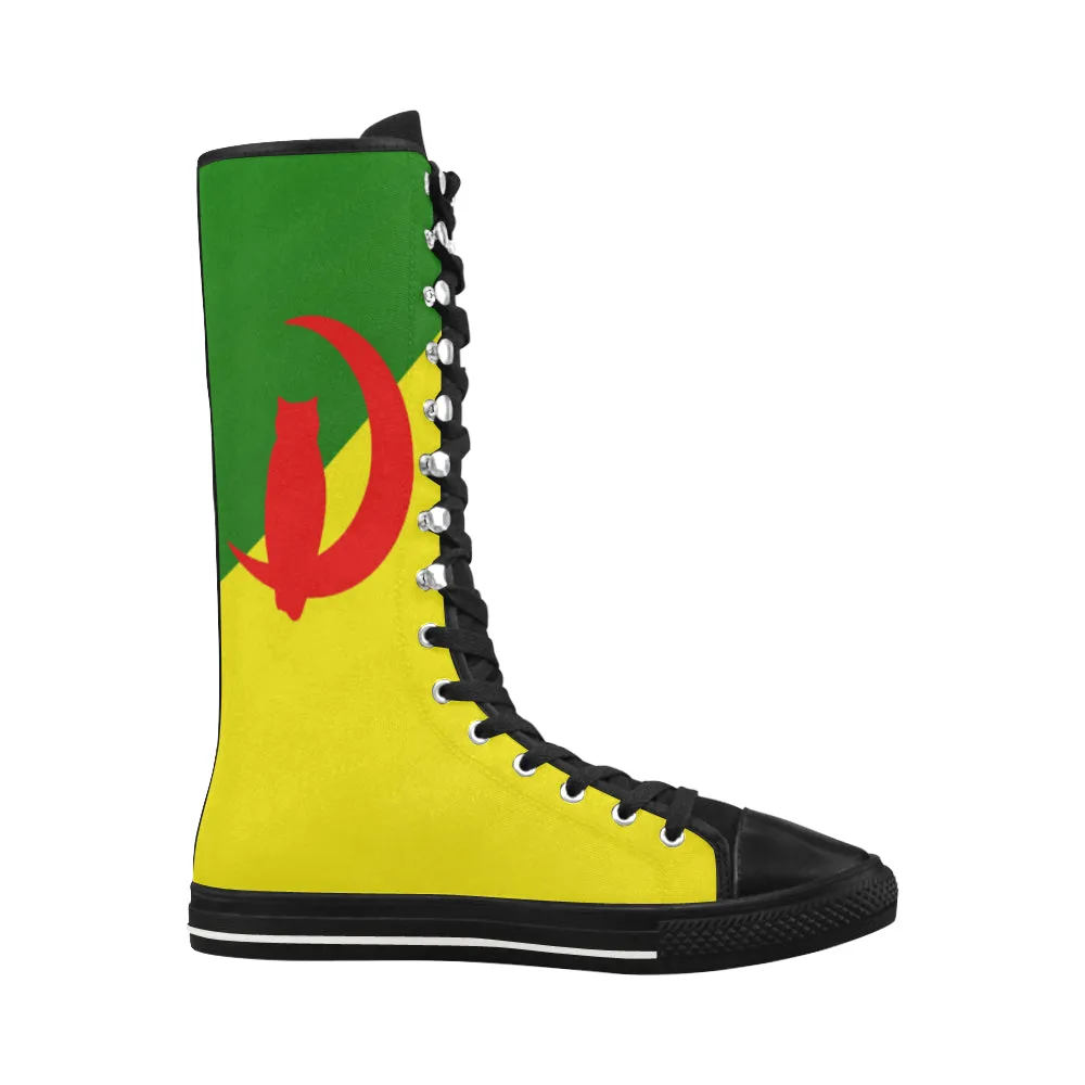 YANAZER Canvas Long Boots For Women